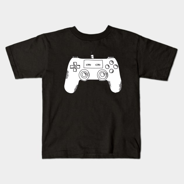 Controller doodle Kids T-Shirt by GAMINGQUOTES